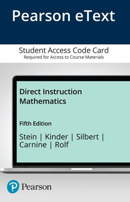 Direct Instruction Mathematics -- Enhanced Pearson EText