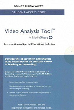 Video Analysis Tool for Introduction to Special Education/Inclusion in MediaShare -- Standalone Access Card
