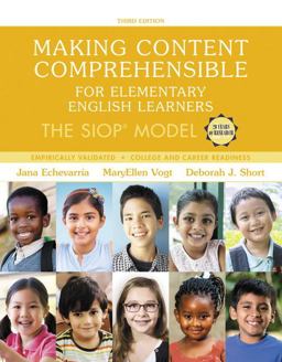 Making Content Comprehensible for Elementary English Learners: The Siop Model 3rd 9780134550206 Front Cover
