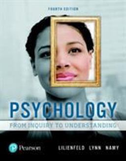 Psychology: From Inquiry to Understanding  9780134552514 Front Cover