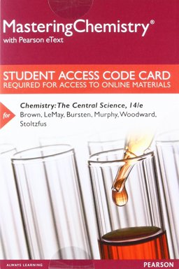 MasteringChemistry with Pearson EText -- Standalone Access Card -- for Chemistry The Central Science 14th 9780134553108 Front Cover