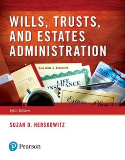 Wills, Trusts, and Estates Administration:  9780134559858 Front Cover