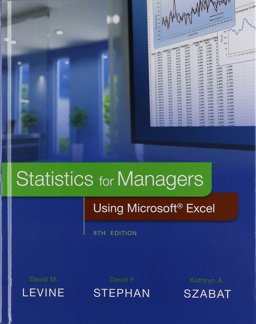 Statistics for Managers Using Microsoft Excel with PHStat 8th 2016 9780134566672 Front Cover