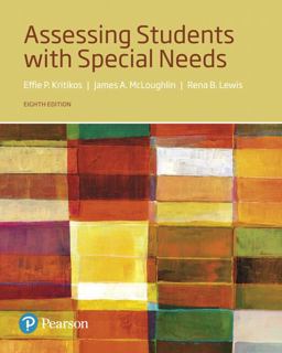 Assessing Students with Special Needs 8th 9780134575704 Front Cover