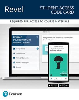 Revel for Lifespan Development -- Access Card 8th 9780134577616 Front Cover