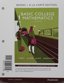 Basic College Mathematics, Books a la Carte Edition PLUS Mylab Math 8th 9780134582047 Front Cover