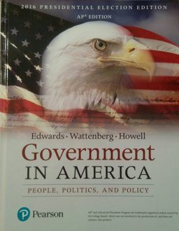 Government in America People, Politics, and Policy 1st 9780134586571 Front Cover