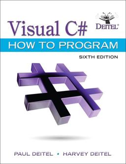 Visual C# How to Program 6th 9780134601540 Front Cover