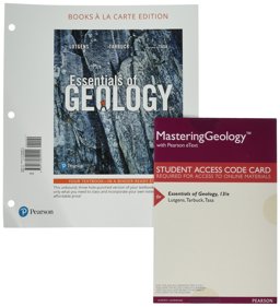 Essentials of Geology, Books a la Carte Plus MasteringGeology with Pearson EText -- Access Card Package