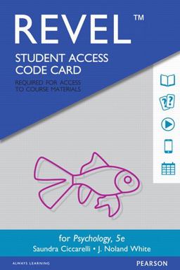 Revel for Psychology -- Access Card 5th 9780134623702 Front Cover