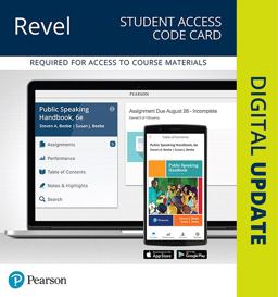 Revel for Public Speaking Handbook Access Card:  9780134624006 Front Cover
