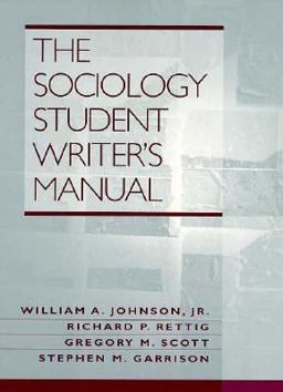 Sociology Student Writer's Manual 1st 9780134629612 Front Cover