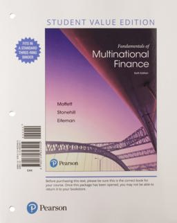 Fundamentals of Multinational Finance, Student Value Edition Plus Mylab Finance with Pearson EText - Access Card Package 6th 9780134636740 Front Cover
