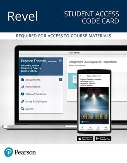 Revel for Explore Theatre A Backstage Pass -- Access Card 2nd 9780134637440 Front Cover