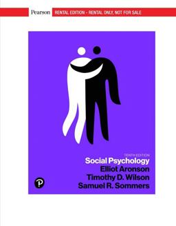Social Psychology 10th 9780134641287 Front Cover