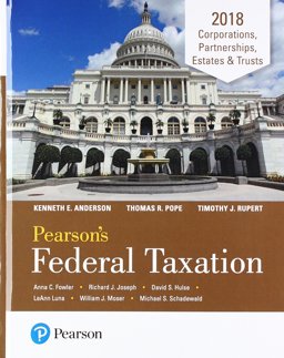 Pearson's Federal Taxation 2018 Corporations, Partnerships, Estates and Trusts Plus Mylab Accounting with Pearson EText -- Access Card Package