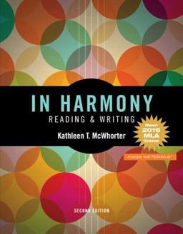 In Harmony Reading and Writing, MLA Update Edition 2nd 9780134644868 Front Cover