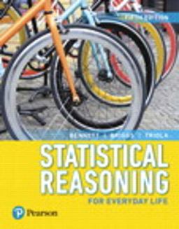 Statistical Reasoning for Everyday Life, Books a la Carte Edition, Plus NEW MyStatLab with Pearson EText -- Access Card Package 5th 9780134668390 Front Cover
