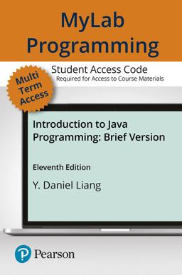 Introduction to Java Programming, Brief Version -- Mylab Programming with Pearson EText