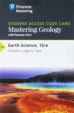 MasteringGeology with Pearson EText -- Standalone Access Card -- for Earth Science