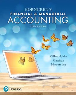 Horngren's Financial and Managerial Accounting Plus Mylab Accounting with Pearson EText -- Access Card Package