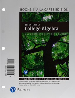 Essentials of College Algebra, Books a la Carte Edition