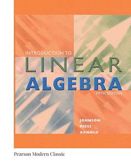Introduction to Linear Algebra (Classic Version) 5th 9780134689531 Front Cover