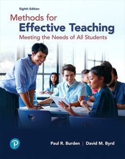 Methods for Effective Teaching: Meeting the Needs of All Students  9780134695747 Front Cover