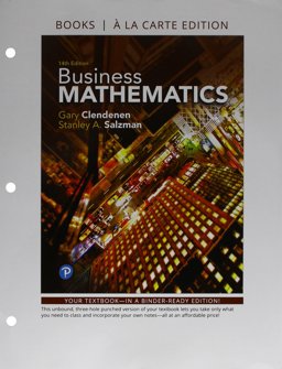 Business Mathematics: Books a La Carte Edition  9780134697222 Front Cover