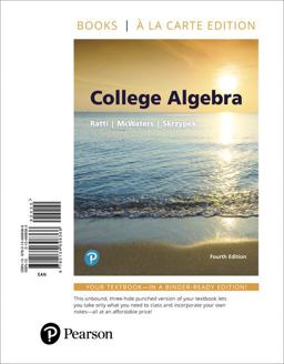 College Algebra: Books a La Carte Edition  9780134698366 Front Cover