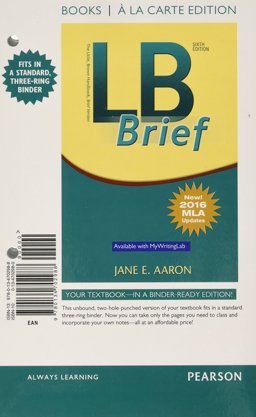 LB Brief [Untabbed Version] the Little, Brown Handbook, Brief Version, MLA Update, Book a la Carte Edition