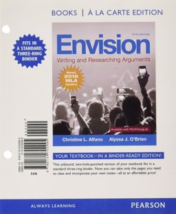 Envision, MLA Update -- Books a la Carte Edition