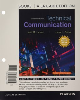 Technical Communication, MLA Update, Books a la Carte Edition