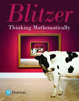 MyLab Math with Pearson EText Access Code (24 Months) for Thinking Mathematically 7th 9780134705095 Front Cover