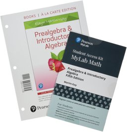 Prealgebra & Introductory Algebra + Mymathlab With Pearson Etext Access Card: Books a La Carte Edition  9780134708669 Front Cover