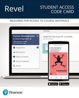 Revel for Human Development A Cultural Approach -- Access Card 3rd 9780134711447 Front Cover