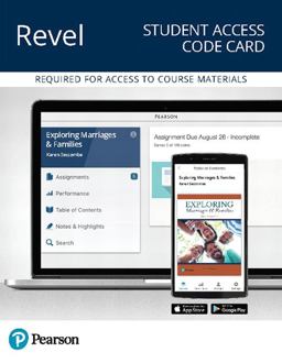 Revel for Exploring Marriages and Families -- Access Card 3rd 9780134719665 Front Cover