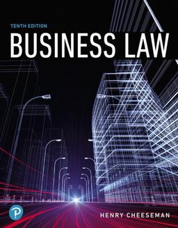 Business Law 10th 9780134728780 Front Cover