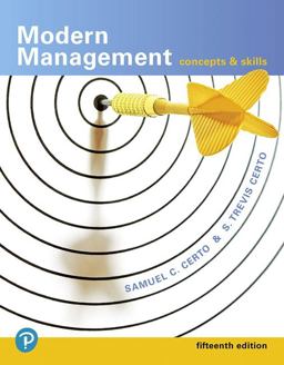 Modern Management: Concepts and Skills  9780134729138 Front Cover