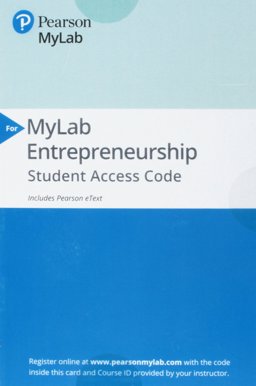 MyEntrepreneurshipLab with Pearson EText -- Access Card -- for Entrepreneurship Successfully Launching New Ventures 6th 9780134731216 Front Cover