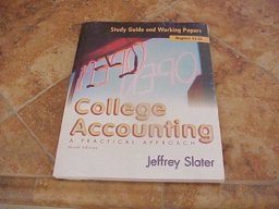 Study Guide and Working Papers for College Accounting