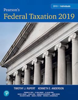 Pearson's Federal Taxation 2019 Individuals 32nd 9780134739670 Front Cover