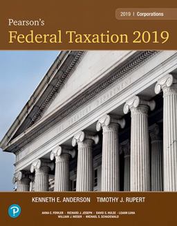 Pearson's Federal Taxation 2019 Corporations, Partnerships, Estates and Trusts 32nd 9780134739694 Front Cover