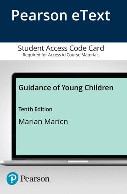 GUIDANCE OF YOUNG CHILDREN ETXT-ACCESS  9780134748115 Front Cover