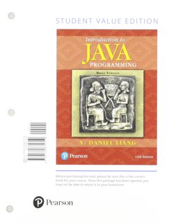 Introduction to Java Programming, Brief Version, Student Value Edition Plus MyProgrammingLab with Pearson EText - Access Card Package