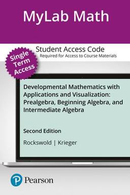 MyLab Math for Developmental Mathematics with Applications and Visualization