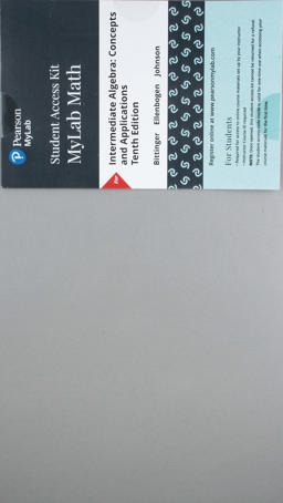 MyLab Math with Pearson EText -- Standalone Access Card -- for Intermediate Algebra