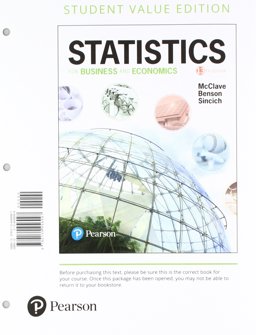 Statistics for Business and Economics, Loose-Leaf Edition Plus Mylab Statistics with Pearson EText -- 24 Month Access Card Package