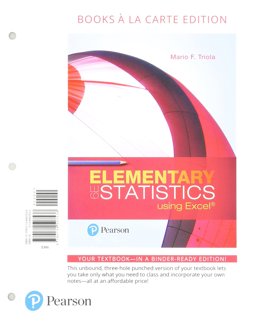 Elementary Statistics Using Excel, Loose-Leaf Edition Plus Mylab Statistics with Pearson EText -- 24 Month Access Card Package
