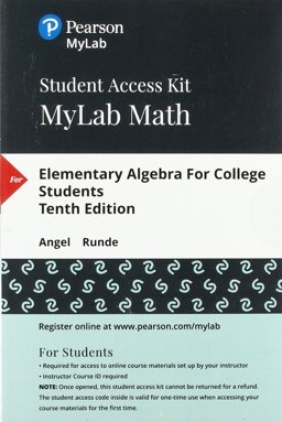 MyLab Math with Pearson EText -- 24 Month Standalone Access Card -- for Elementary Algebra for College Students MyLab Math with Pearson EText -- 24 Month Standalone Access Card -- for Elementary Algebra for College Students